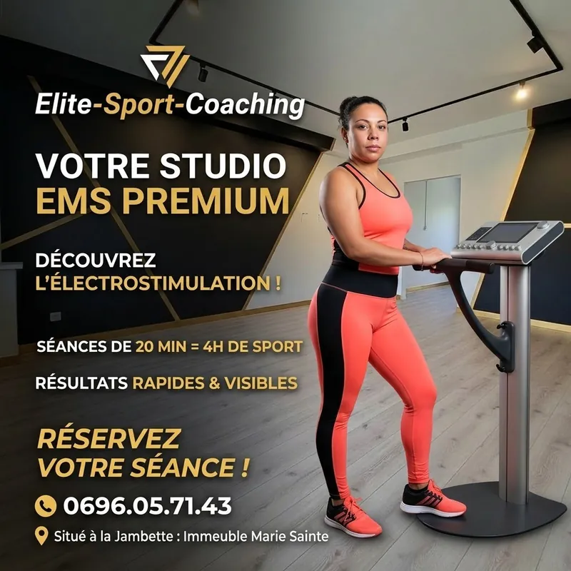Affiche : Votre studio EMS premium, séances de 20 min